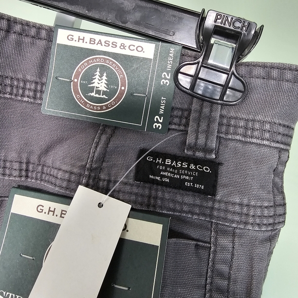 GH Bass & Co. Stretch Canvas Rugged Terrain Service Pant 32x32 Gray Magnet - Picture 6 of 7